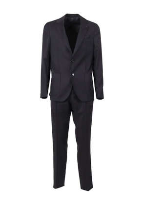 Lardini single-breasted wool suit - Blue