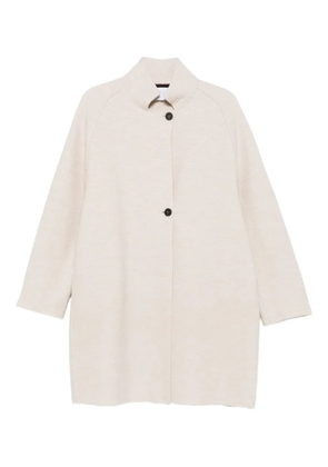 Harris Wharf London button-fastening virgin-wool coat - Neutrals