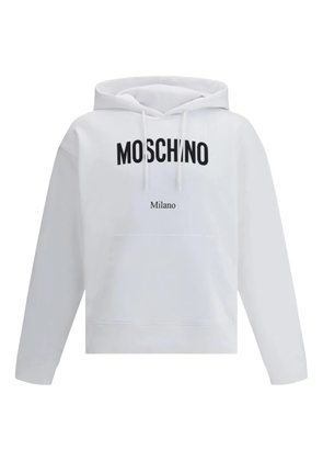 Moschino logo-print hoodie - White