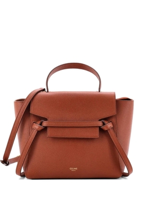 Celine Pre-Owned Belt Bag Textured Leather Nano shoulder bag - Brown