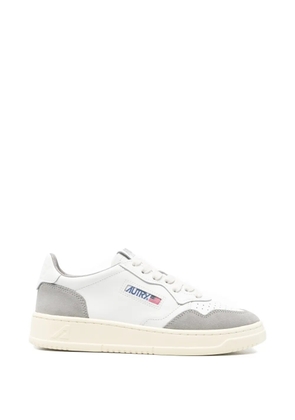 Autry Medalist perforated panelled sneakers - White