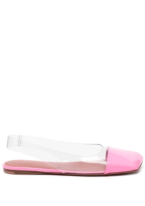 Amina Muaddi Ane slingback ballerina shoes - Pink