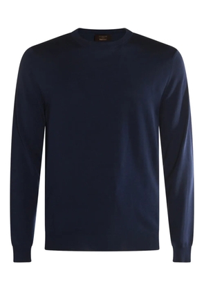 Zanone long-sleeve crew-neck sweater - Blue