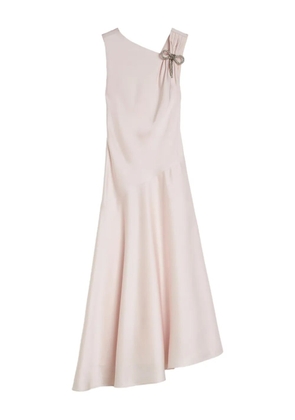 Jil Sander jewel bow flared evening dress - Pink