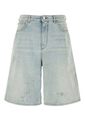 1989 STUDIO logo-patch denim shorts - Blue