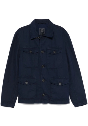 Fay classic-collar shirt jacket - Blue
