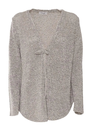 Kangra sequin-embellished cardigan - Neutrals