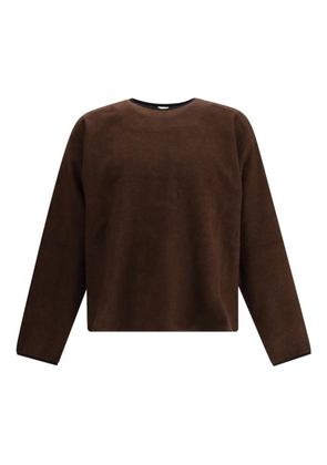GR10K brushed wool sweater - Brown