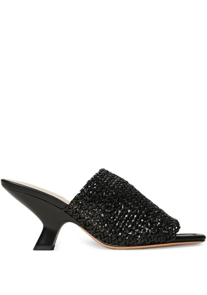 TWINSET 80mm leather sandals - Black