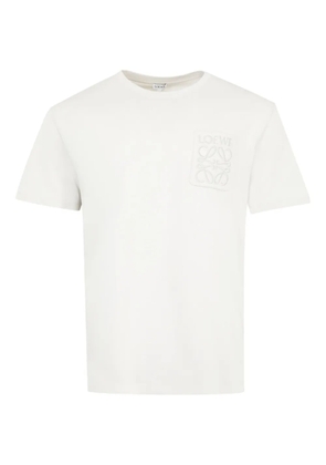 LOEWE logo-embroidered T-shirt - Grey