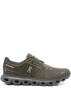 On cloud mesh-panel sneakers - Green