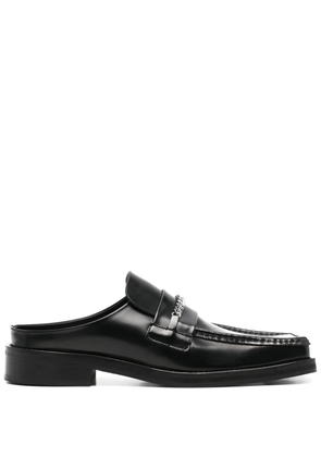 Martine Rose square toe mules - Black