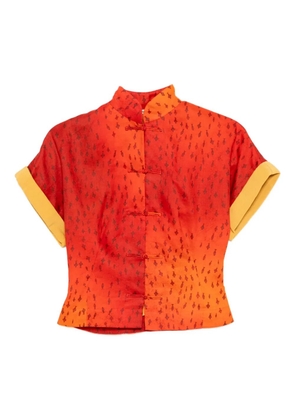 SAMUEL GUÌ YANG graphic-print top - Red