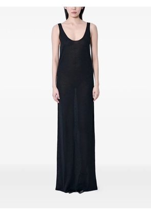 Saint Laurent scoop-neck maxi dress - Black