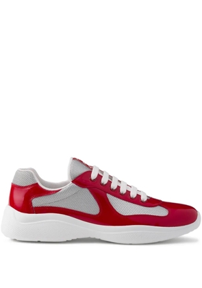 Prada America's Cup patent-leather sneakers - Red
