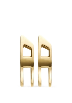 Diesel Oval-D hoop earrings - Gold