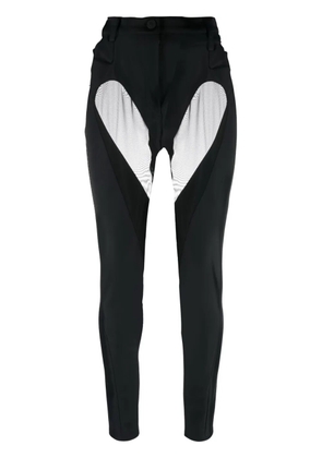 Mugler panelled skinny trousers - Black