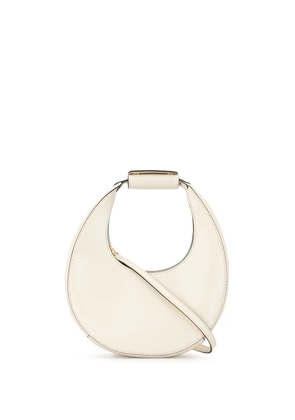 STAUD Moon small leather shoulder bag - White