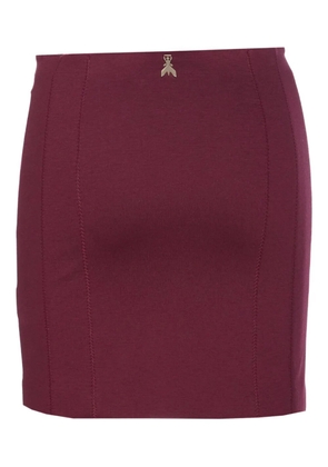 Patrizia Pepe logo-embellished mini skirt - Purple