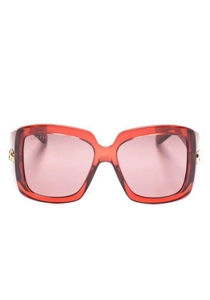Gucci Eyewear square-frame sunglasses - Red