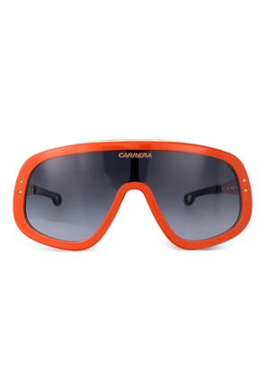 Carrera gold-detail shield-frame sunglasses - Orange