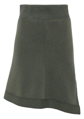 sacai Sponge Sweat asymmetric mini skirt - Green