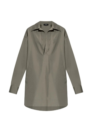 DSQUARED2 wingtip-collar mini dress - Grey