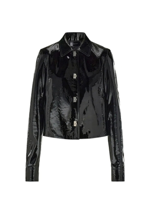 Ferragamo boxy nappa jacket - Black