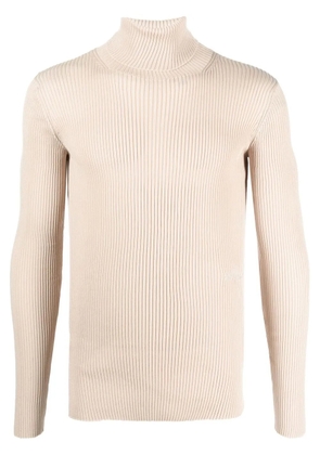 Off-White ribbed turtleneck jumper - Neutrals