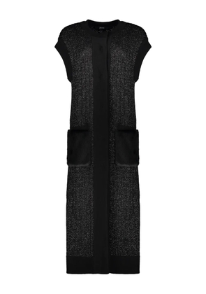 Herno pockets sleeveless cardigan - Black