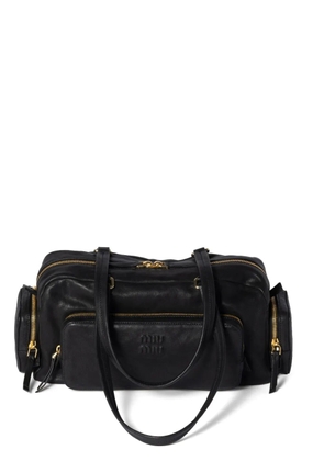 Miu Miu leather tote bag - Black