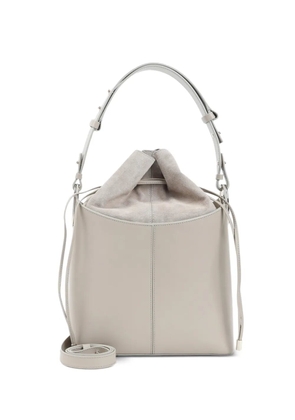 Giorgio Armani logo-detail drawstring bucket bag - Neutrals