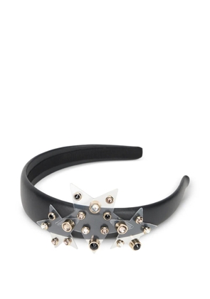 RED(V) star embellished headband - Black