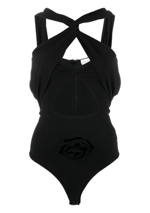 Magda Butrym twisted cut-out bodysuit - Black