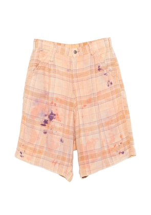 R13 Jesse Carpenter button-fastening shorts - Orange