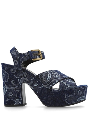 ETRO denim sandals - Blue