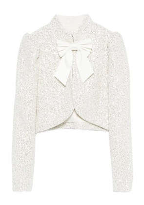alice + olivia Ilaria embellished jacket - White