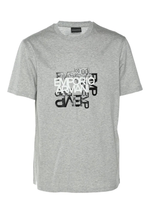 Emporio Armani Pre-Owned logo-print T-shirt - Grey