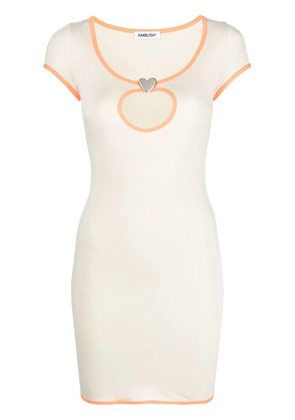 AMBUSH cut-out T-shirt minidress - Neutrals