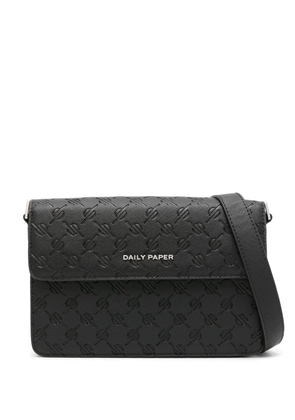 Daily Paper Meru faux-leather messenger bag - Black