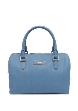 DKNY Saffiano Boston structured tote bag - Blue
