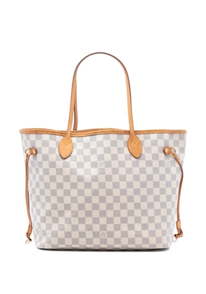 Louis Vuitton Pre-Owned 2017 Damier Azur Neverfull MM tote bag - White