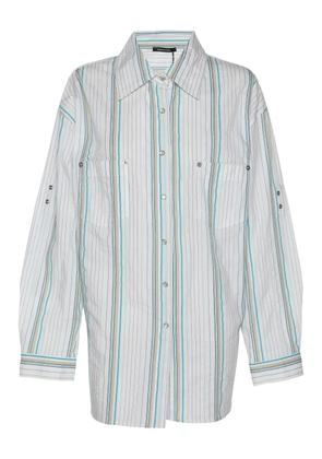 ELENA MIRO` striped shirt - White