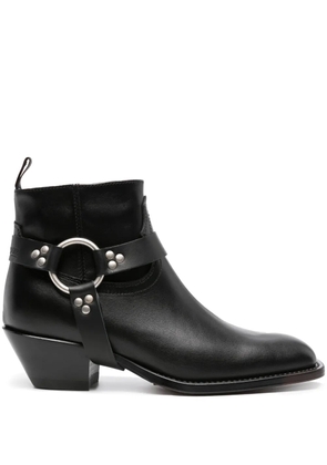 Sonora Dulce Belt 60mm leather boots - Black