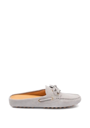 Tod's Glove Gommino suede mules - Grey