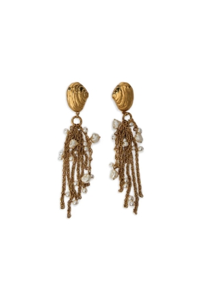 Chloé shell earrings - Gold