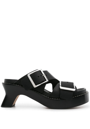 LOEWE 70mm Ease buckle-straps mules - Black