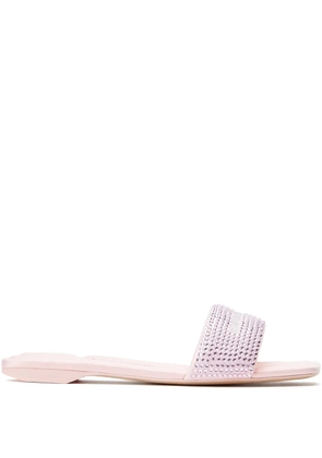 Alexander Wang crystal-embellished sandals - Pink
