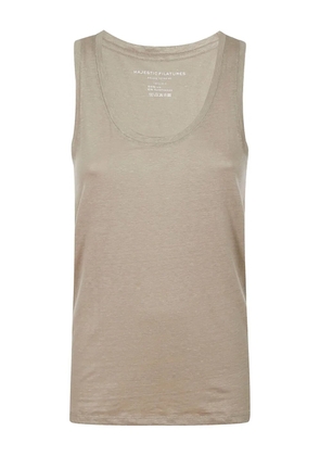Majestic Filatures scoop-neck tank top - Neutrals
