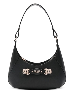 GUESS USA logo-plaque shoulder bag - Black